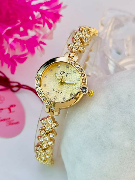 FT Crystal Bracelet Watch for Women