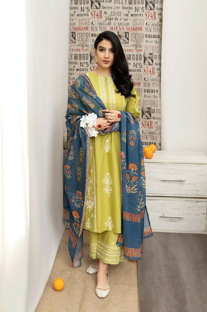 Unstitched - Embroidered Suit 3 Piece