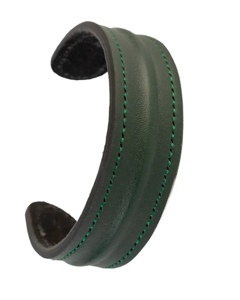 The Grit - Green - Kara Style Leather Bracelet / Leather Cuff