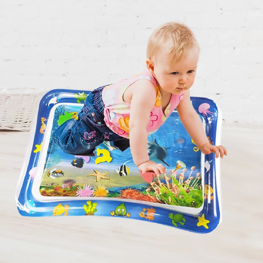 Sale Inflatable Leakproof Water Mat For Kids - Inflatable Tummy Time Mat - Random Color