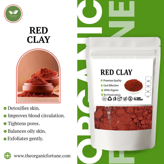 Organic Red Clay Powder | Natural Detox for Skin 100 Gram