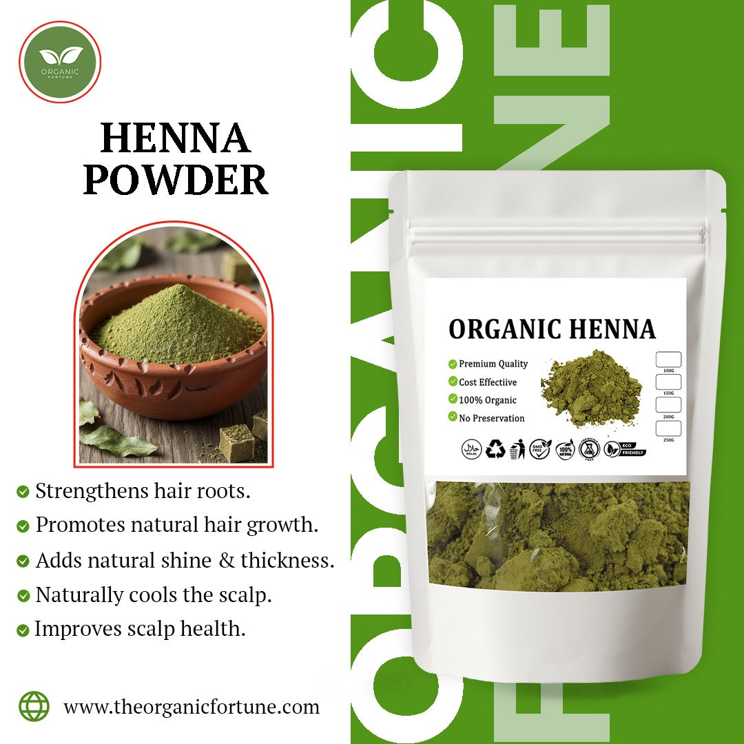 Organic Henna Powder 100 Gram