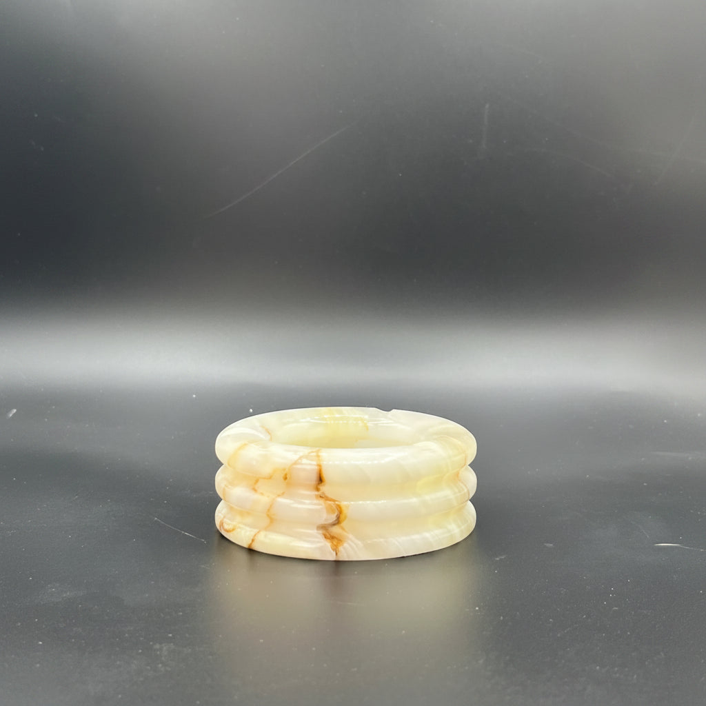 Handcrafted Marble Ashtray 4.75 x 1.75 Inch