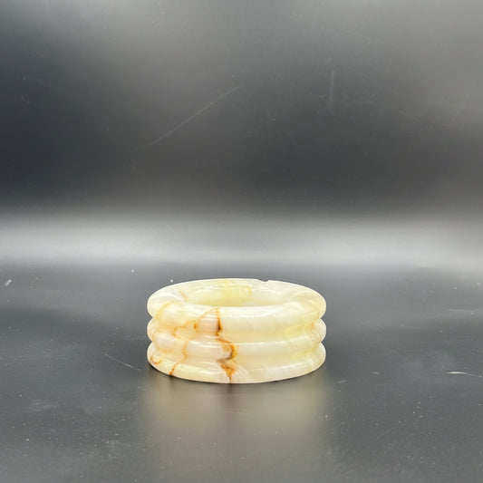 Handcrafted Marble Ashtray 4.75 x 1.75 Inch