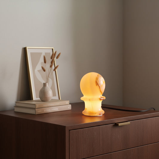 Handcrafted Marble LED Lamp 3 x 5 Inch