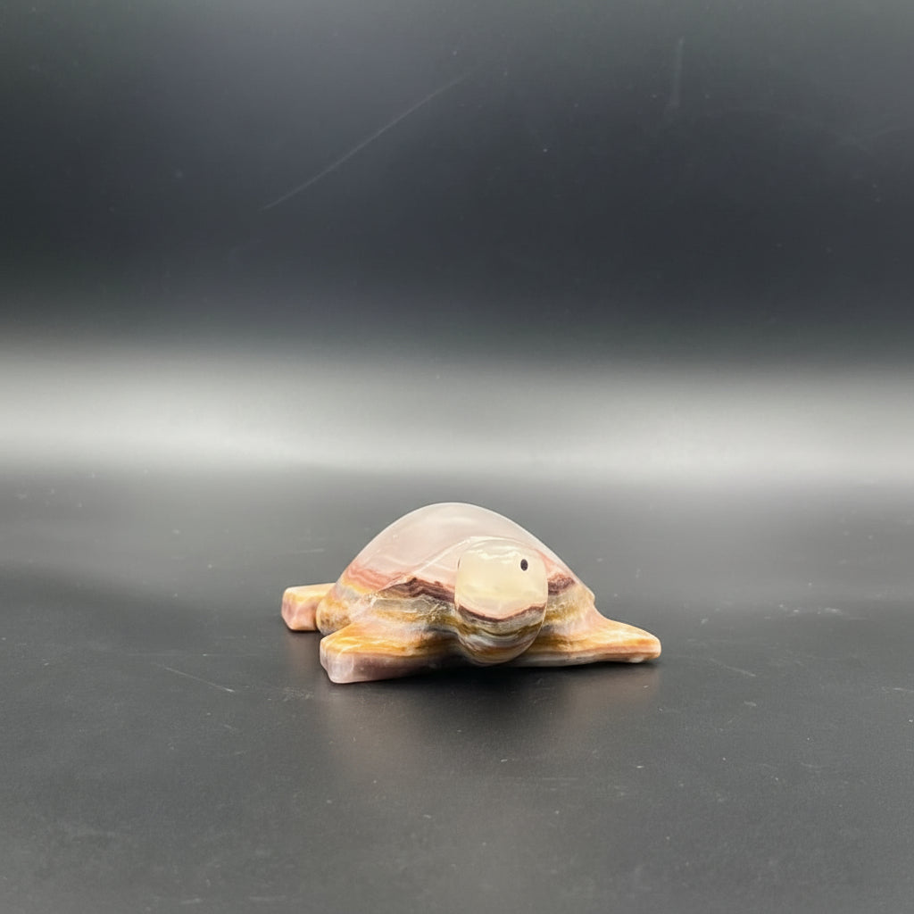 Handcrafted Marble Turtle Figurine 4 Inch