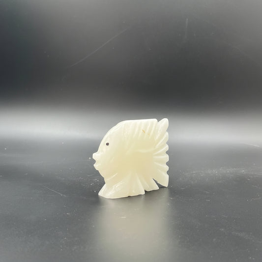 Handcrafted Marble Fish Figurine 3 Inch