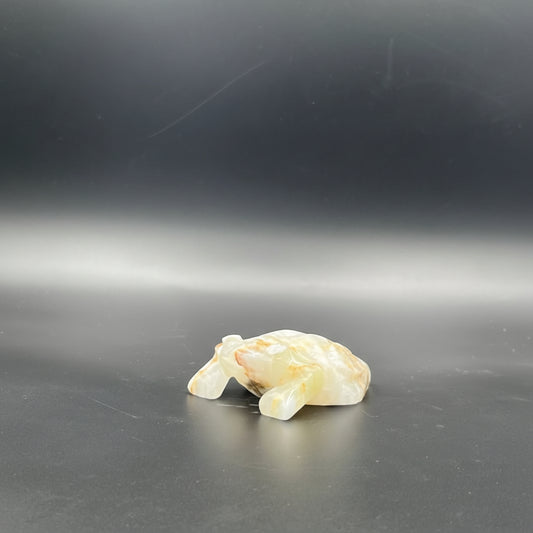 Handcrafted Marble Frog Figurine 3 Inch