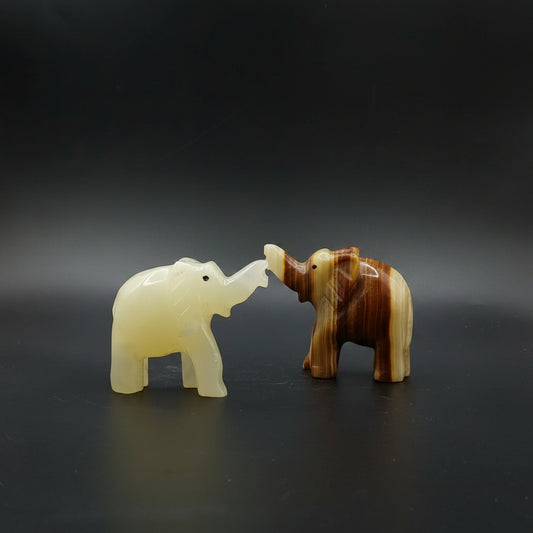 Handcrafted Marble Elephant Figurine