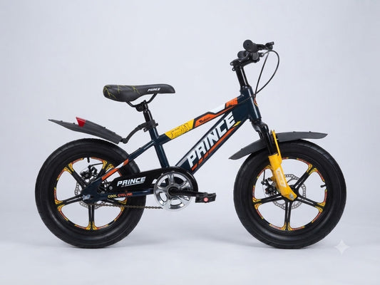 Prince Dark Blue & Yellow Kids Mountain Bicycle