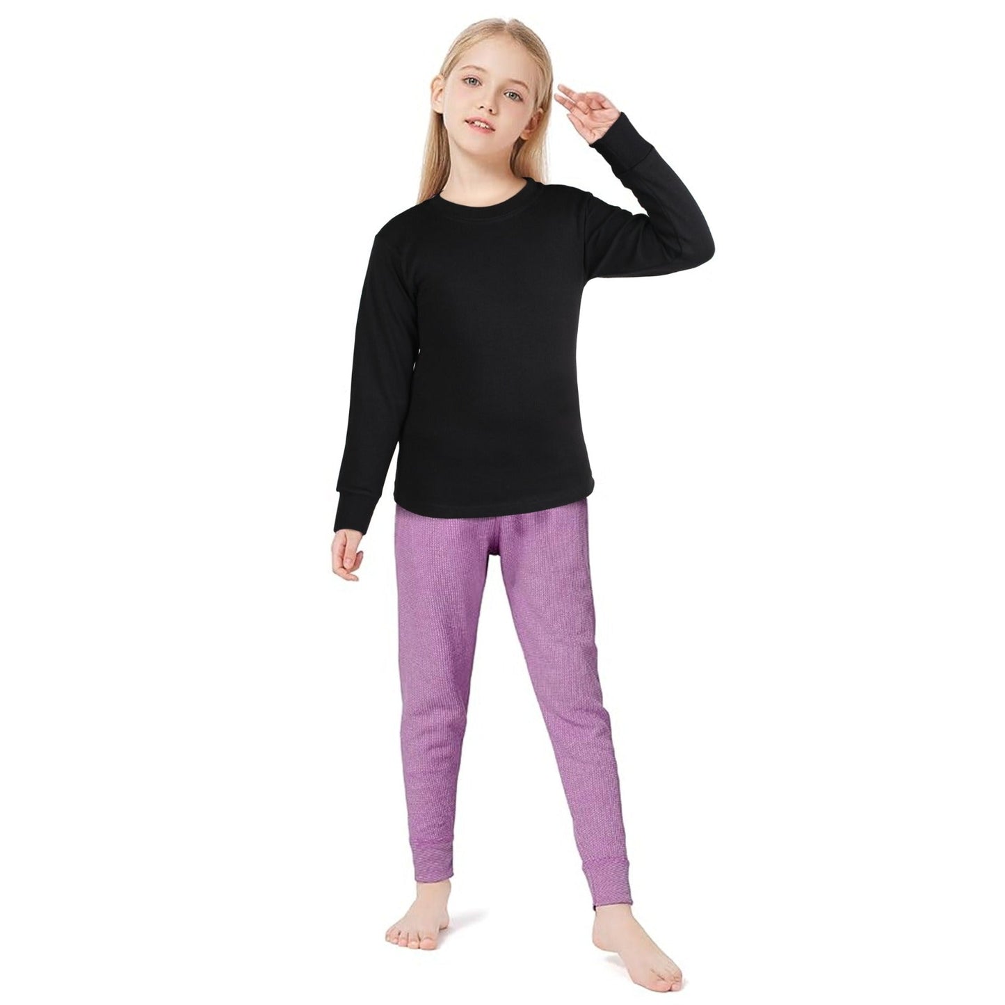 Kids Round Neck   Black