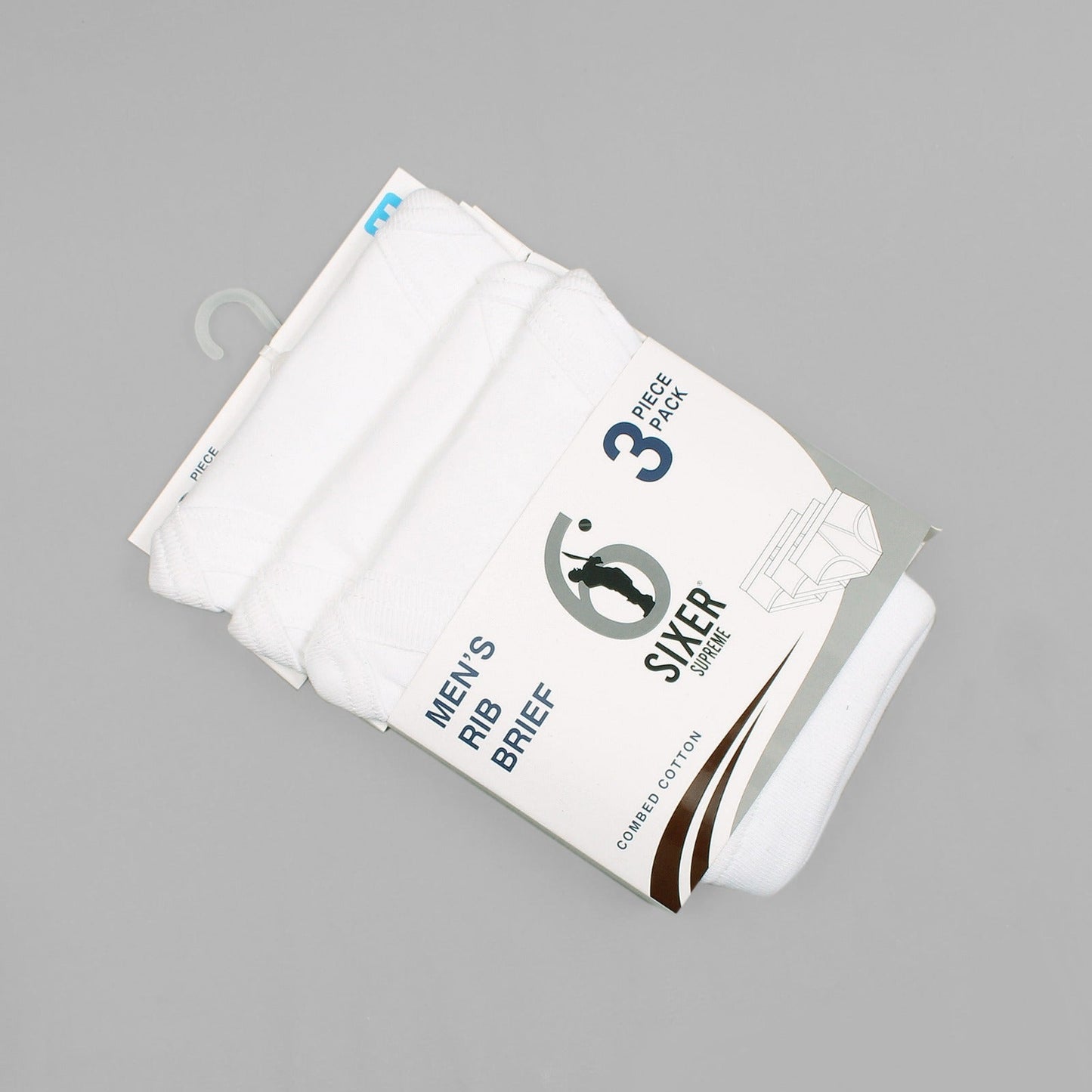 Sixer Supreme Men's Briefs - White - Pack of 3