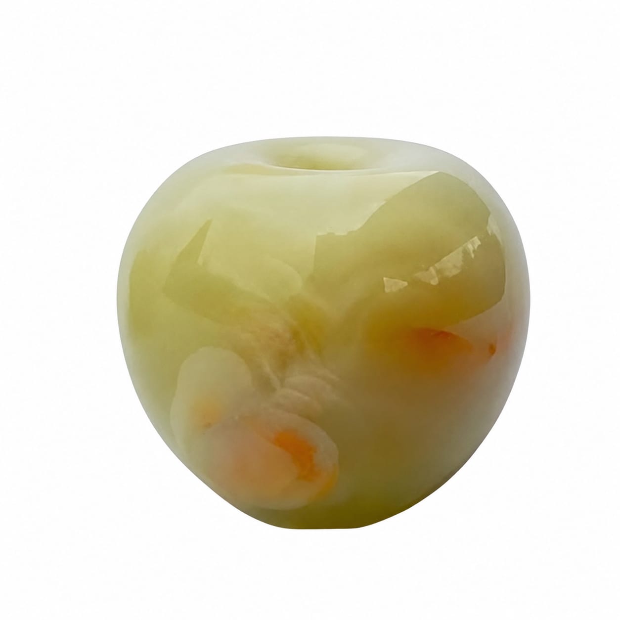 Handcrafted Marble Decorative Apple 3 Inch