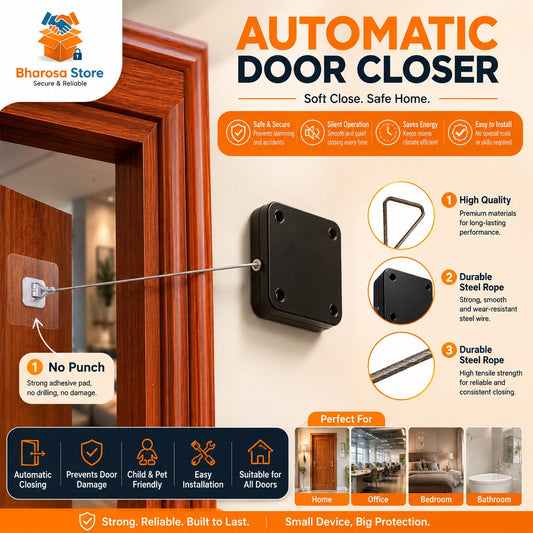 (FREE HOME DELIVERY) Multifunctional Automatic Door Closer