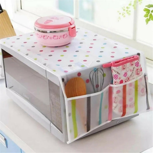 Microwave Oven Dust Proof Cover - Waterproof and Oil-proof - Random Design - Made in China