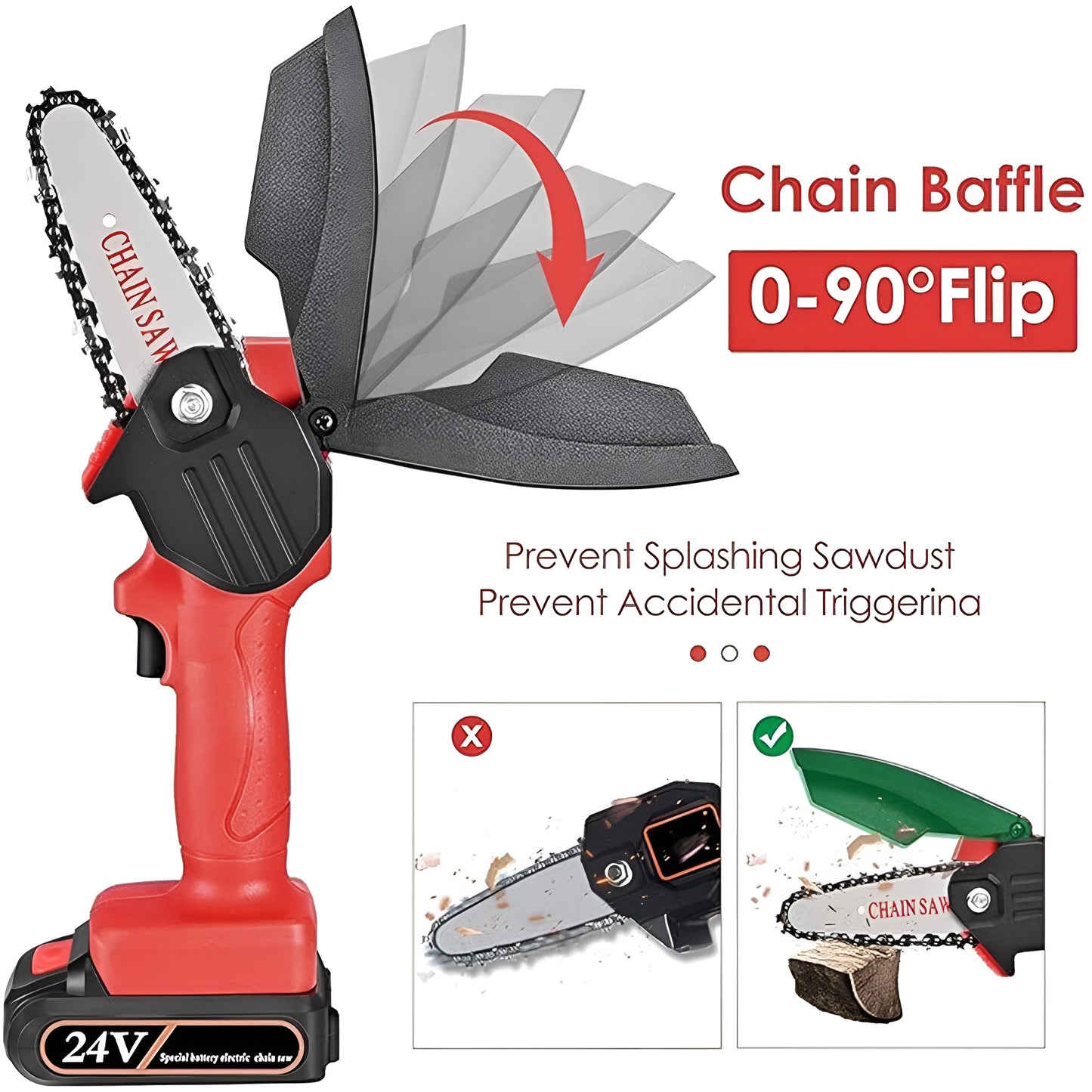 Catlin Mini Chainsaw   Electric Chainsaw for Wood Cutting and Gardening