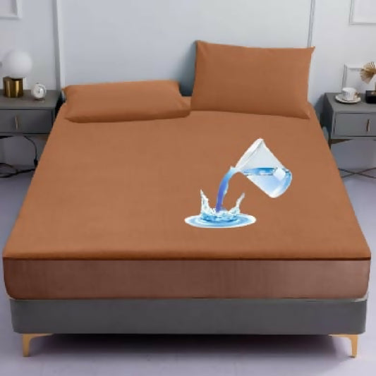 100Percent Waterproof Mattress Cover In Fitted Sheet Style For King or Double Size 72by78 Premium Quality Mattress Protector with Strong Elastic Grip All Sizes Available