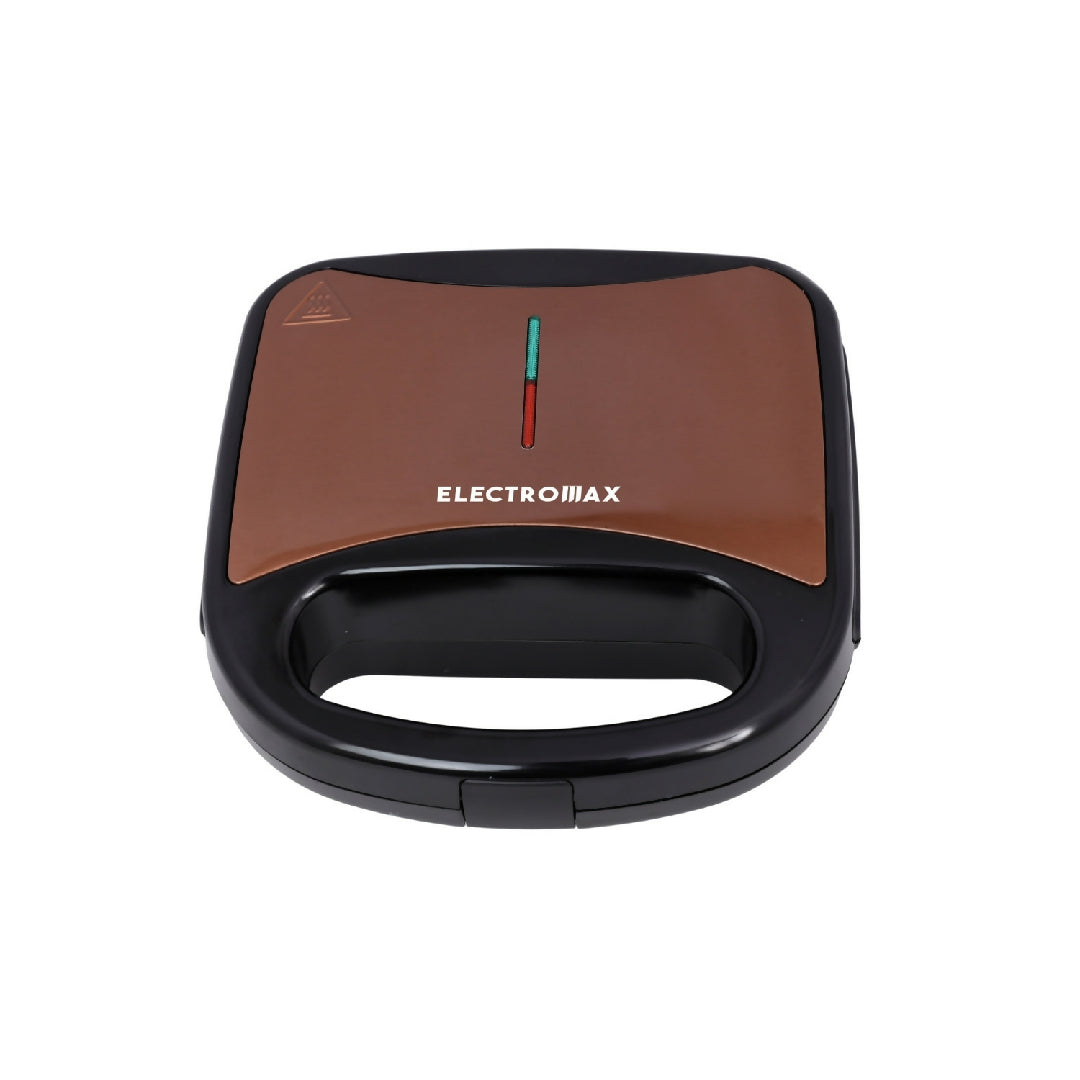 Electromax Sandwich Maker – Non-Stick with 1200W Fast Heat and Overheat Protection (EMSM-702)