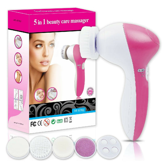 5 in 1 Facial Electric Cleanser and Massager - Electric Machine Beauty - Beauty Care Brush for Removing Blackhead - Beauty Care Tool for All Skin Types