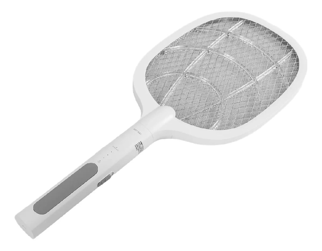Rechargeable Electric Mosquito Killer Racket 2 In 1 LED Flash Light - Random Color