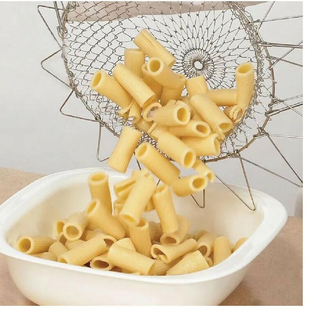 Vegetable Frying Foldable Strainer Chef Basket 12 IN 1