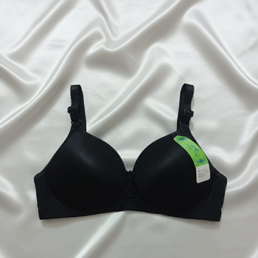 Jersey Sequins Padded Bra - Stylish Comfortable Lightweight Everyday Wear - Size 34 - Random Color