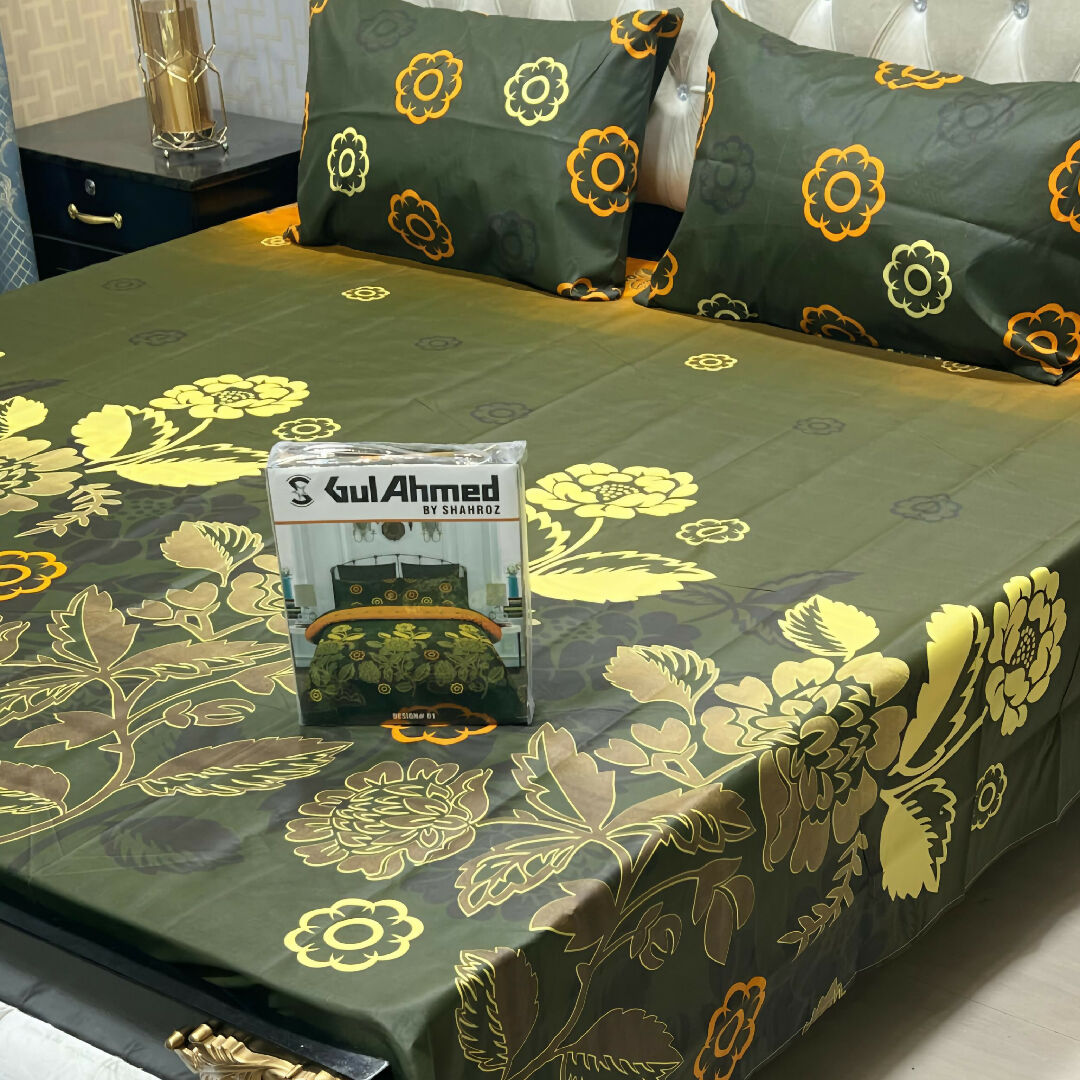 Premium Cotton Salonica Printed King Size Double Bed Sheet Set Volume 2 Exclusive Designs