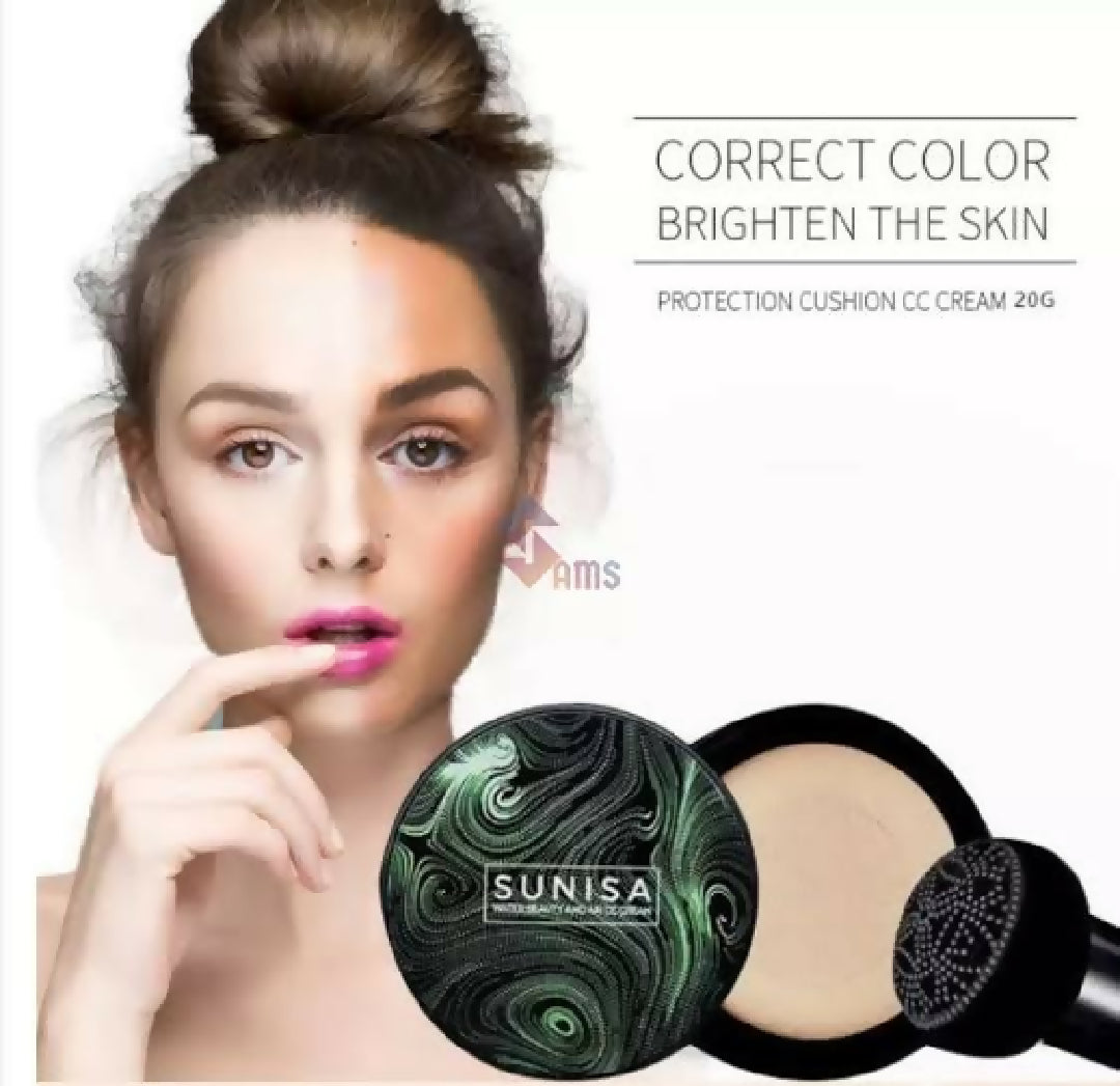 Sunisa Foundation Base Waterproof Mushroom Head Air Cushion BB Cream Nude Liquid Foundations CC Cream
