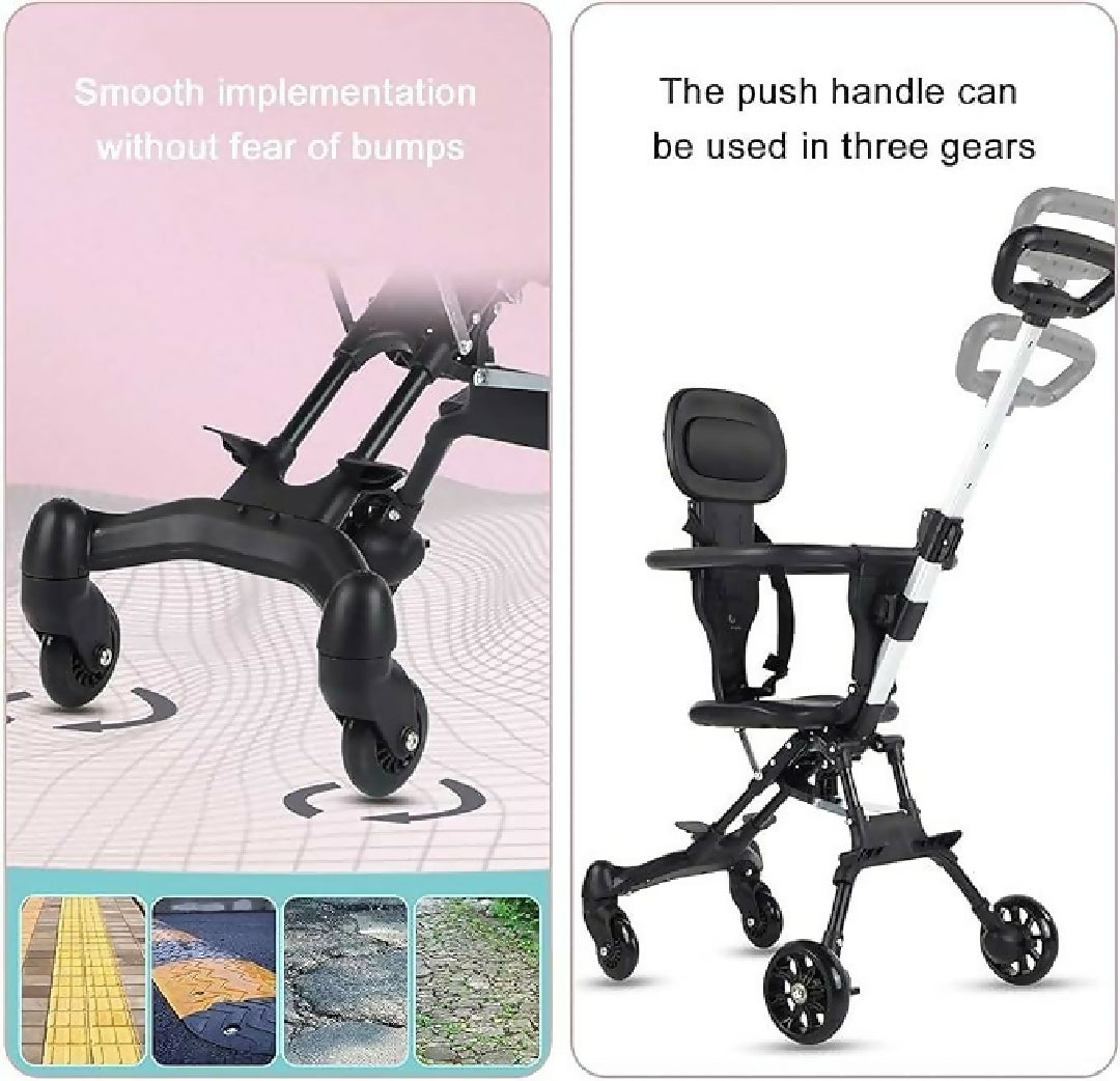 Luxury Baby Tricycle Stroller with Sunshade 3 in 1