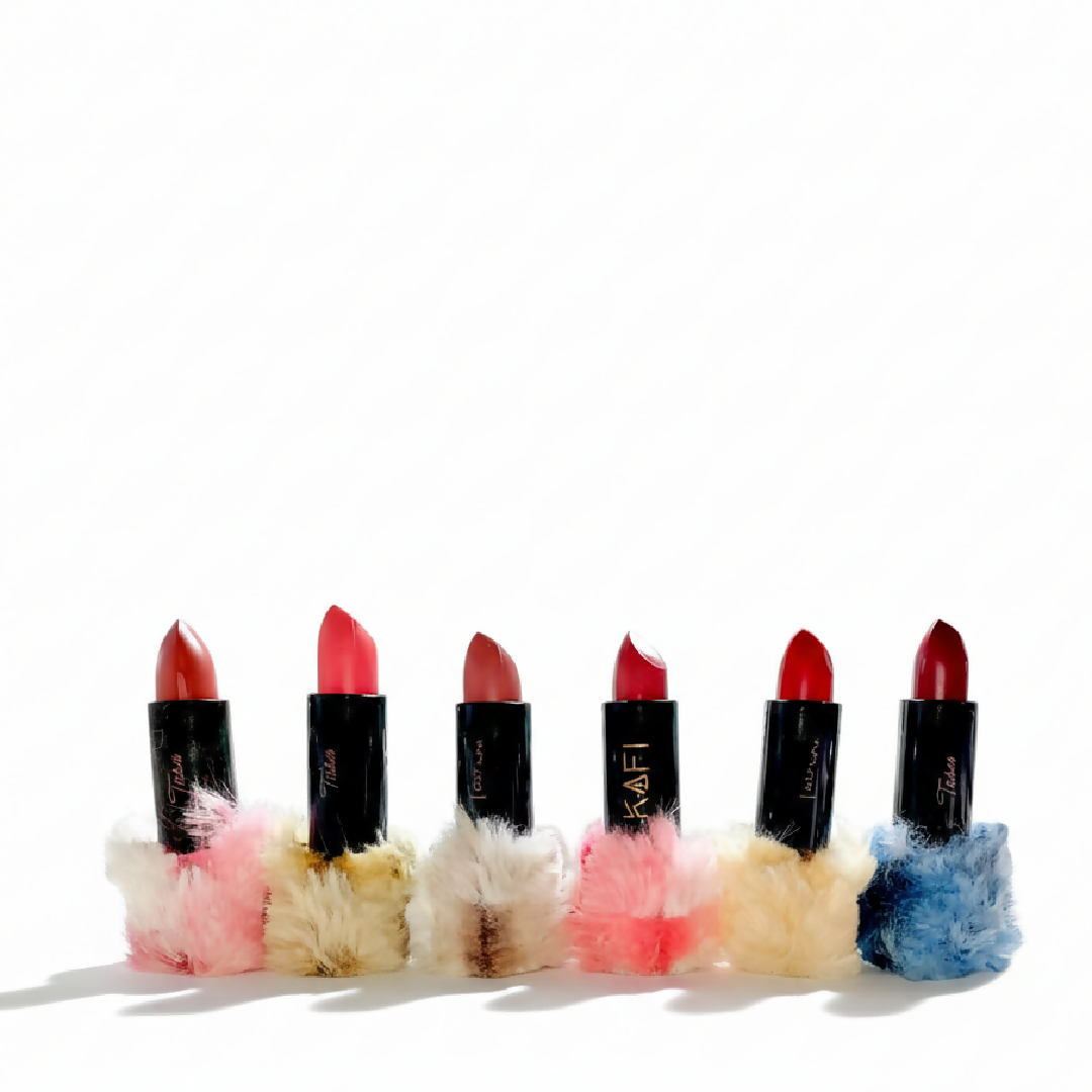 High Pigmented Fluffy Velvet Matte Lipstick - Pack of 6 - Soft Matte Finish