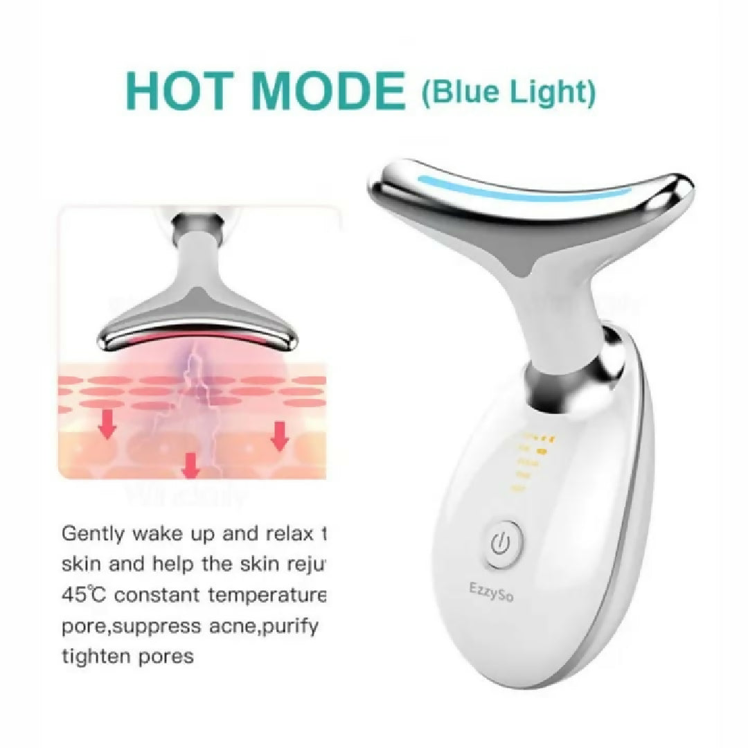 LED Photon Therapy Neck Massager Skin Tightening and Face Lifting Device