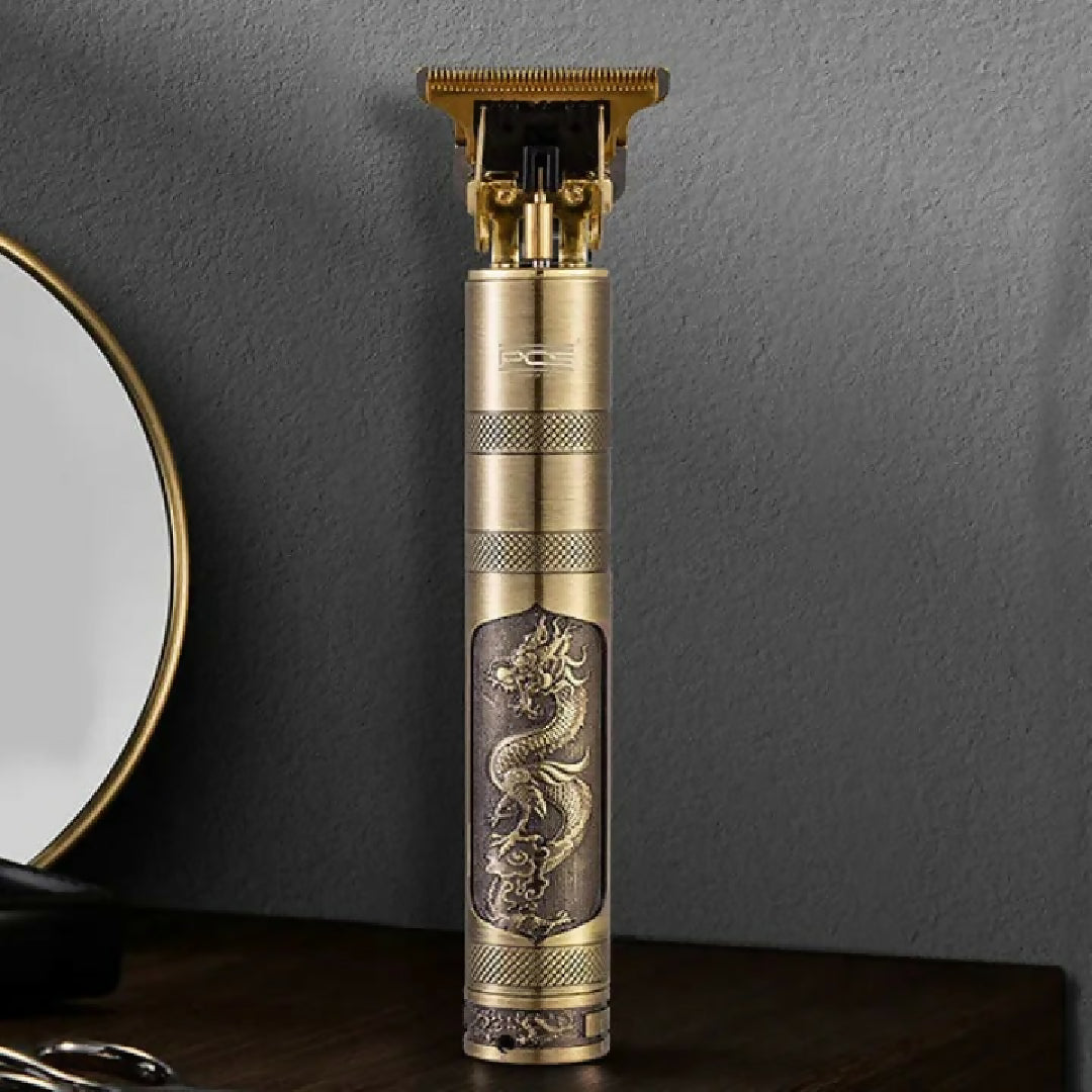 T9 Trimmer - Vintage T9 Gold Hair Trimmer - Premium Body Dragon Shape T9 Hair Trimmer