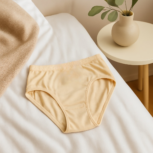 Jersey Plain Panty for Women - Soft Comfortable - Lightweight Fabric - Skin - S M L - Large