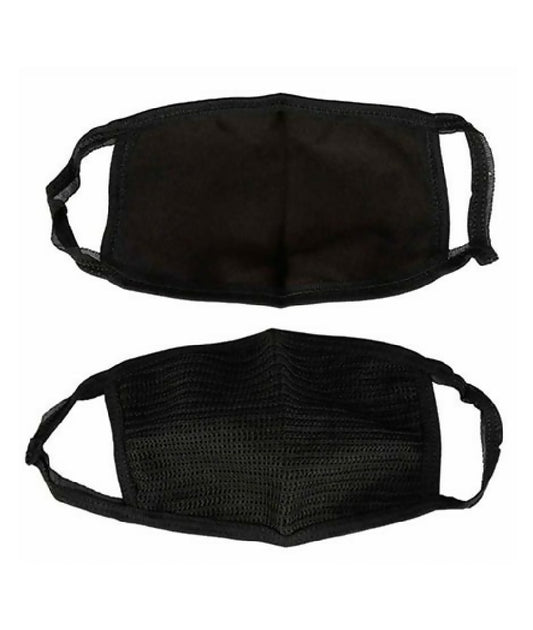 First Choice Anti Dust Washable 5pcs Face Cover DUST POLLUTION proof Unisex Mens Womens Cycling Wearing Respirator Black