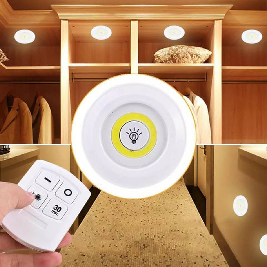 3 Pec Tap LED Light With Remote Control Cell Operated