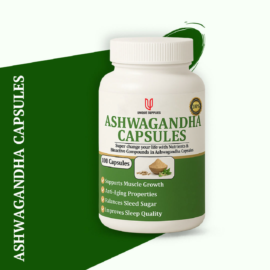 Ashwagandha Capsule 100 caps Us Organic