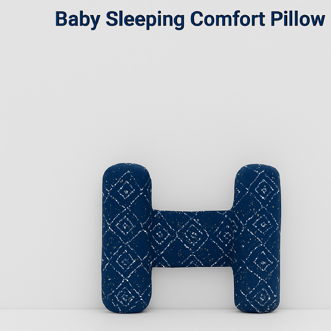 Baby Sleeping Comfort Pillow – Soft Support Pillow For Infants – Ergonomic Shape For Head Neck And Back – Breathable And Washable Fabric