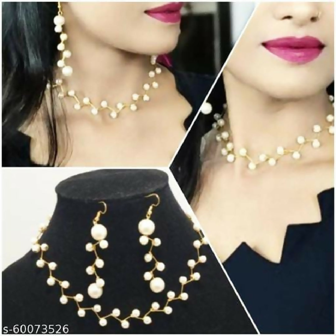 Pendant With Earrings Set Stylish Elegant Jewelry Set For Girls And Women