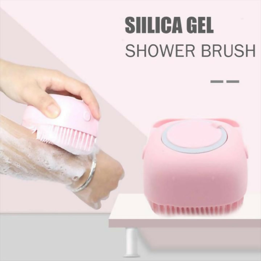 3 in 1 Silicone Bath Skincare Value Bundle Shower Brush Back Scrubber Face Cleansing Brush Set
