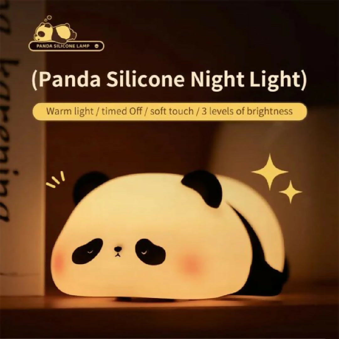 Rechargeable Panda Lamp - Cute Panda Night Light - Soft Silicon Lamp For Room Decoration - Panda Lamp