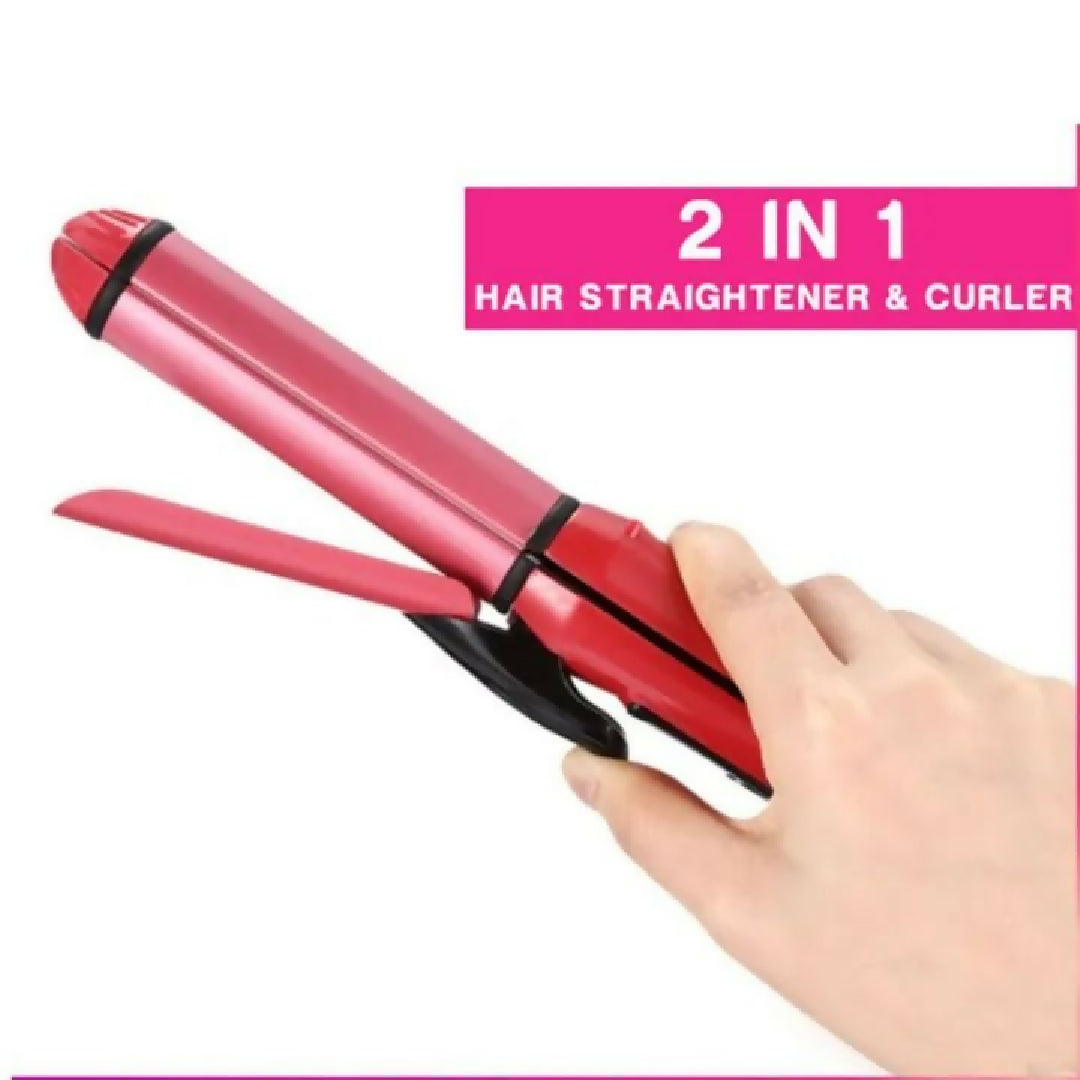 Combo Of Hair Dryer Plus 2 In 1 Hair Straightener Curler