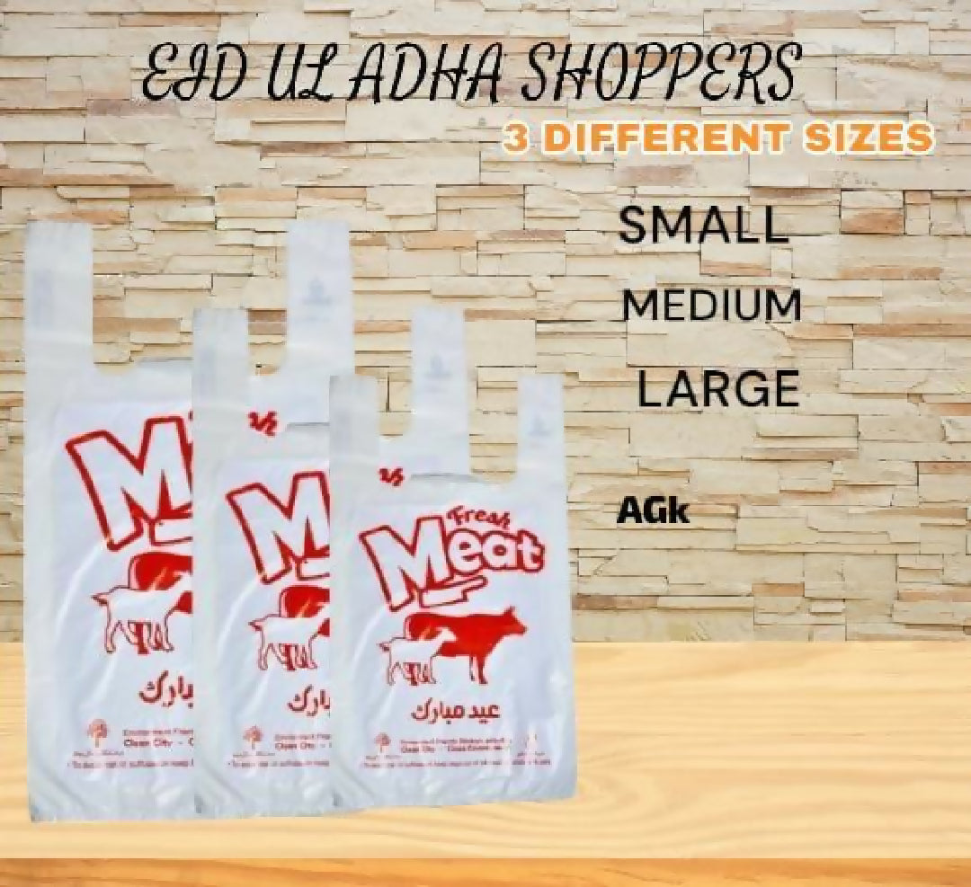 1kg Premium Quality Eid ul Adha Meat Bags Heavy Duty Qurbani Packing Bags Small Medium Large Sizes