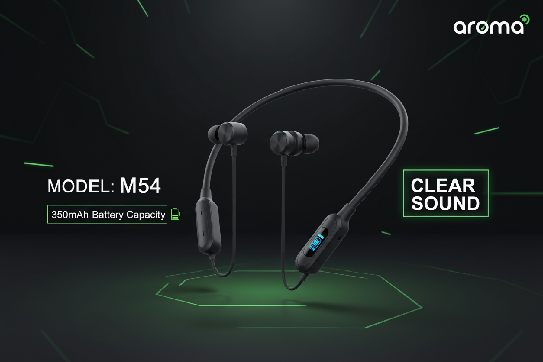 Arolma M54 Stereo Wireless Neckband Earphones