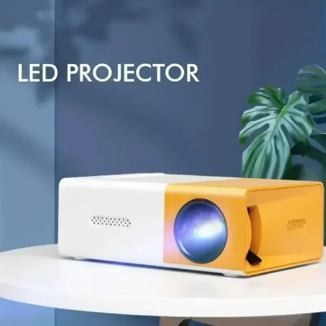 Portable YG300 Mini LED Projector A1 LED LCD Mini Video Projector International Version Compact Home Theater White Yellow