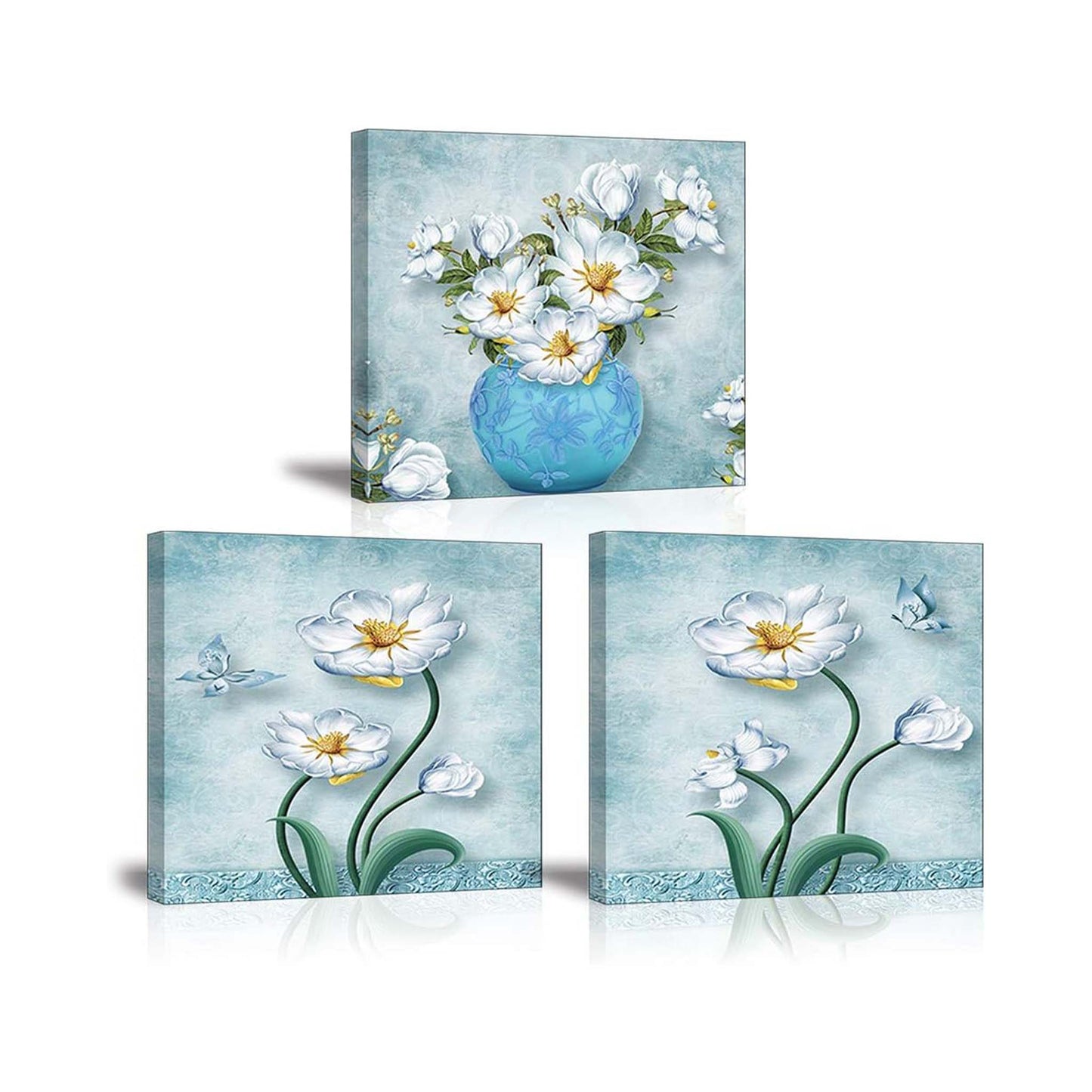 Painting Flower Frame  Elegant Floral Wall Art for Home and Office Décor