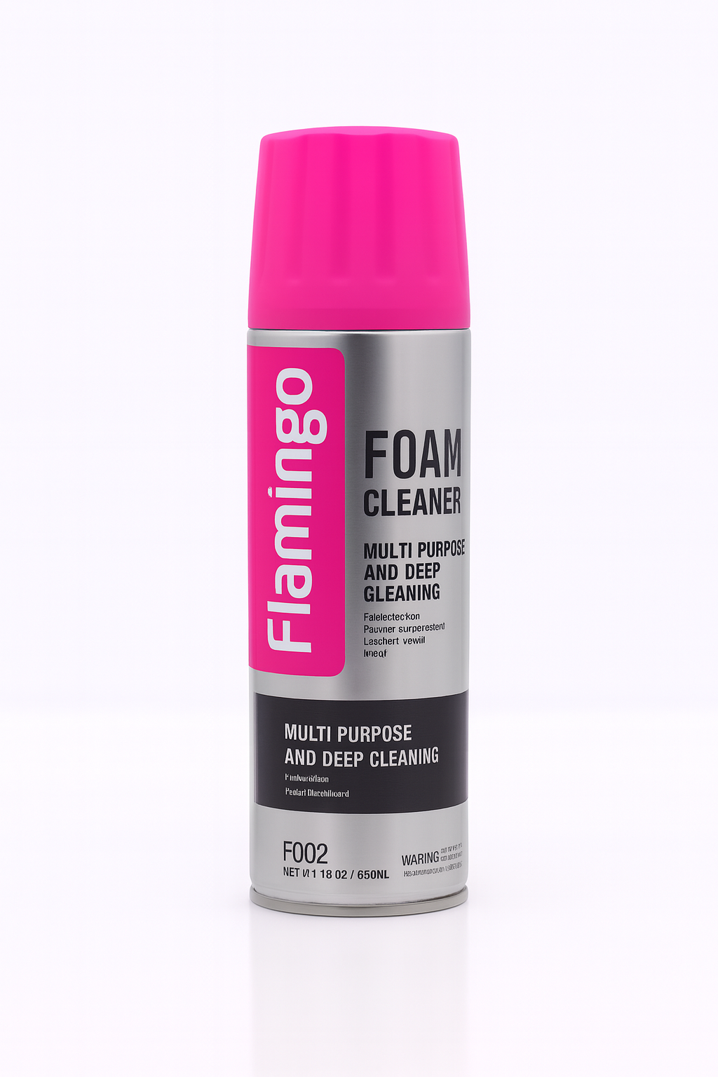 Flamingo Foam Cleaner F002 650ML  Multi Purpose Interior and Upholstery Cleaning Spray for Cars and Homes