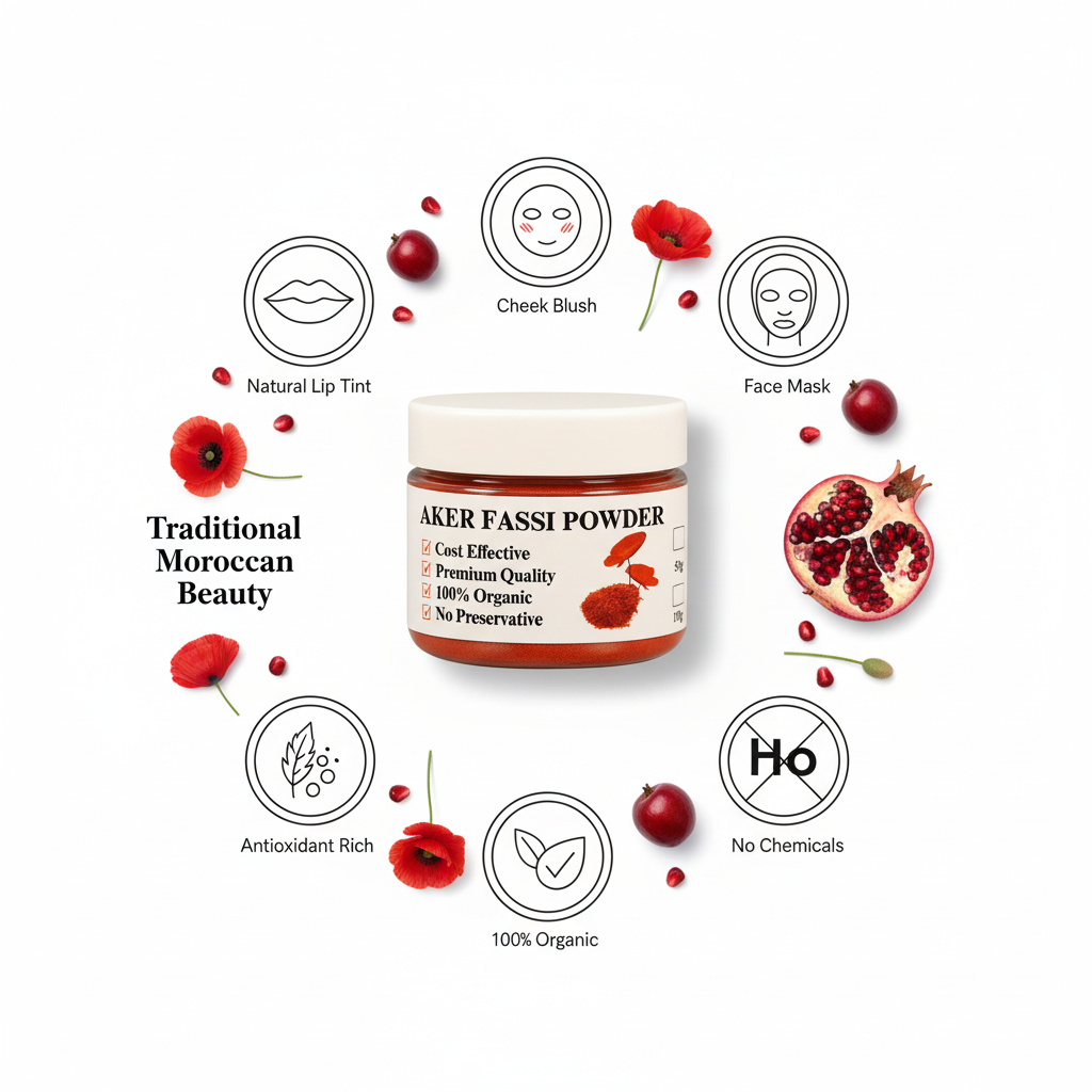 Akkar Fassi Aker Fassi Powder 50g - Moroccan Natural Beauty Tint | Uniorganic – LUMU