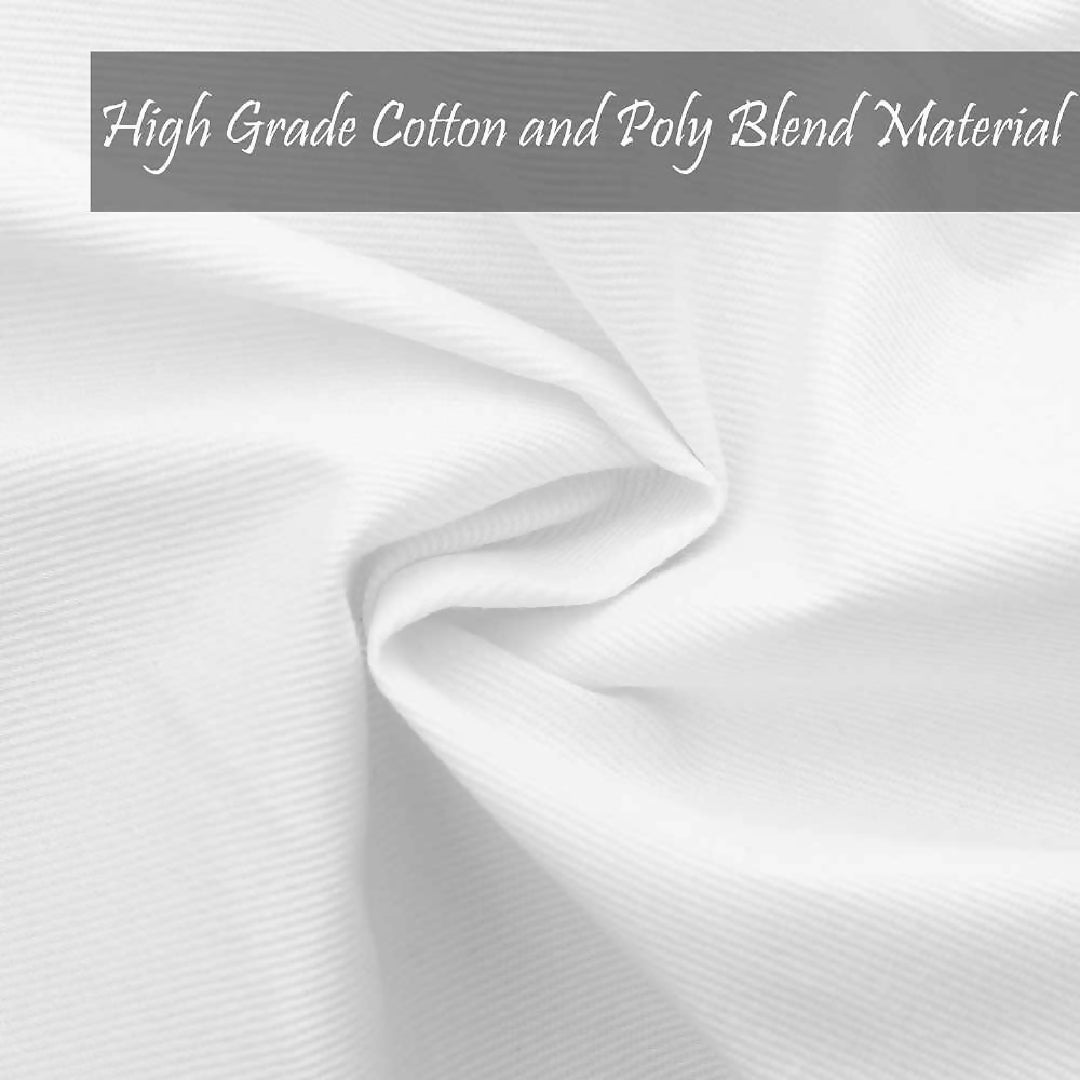 Cloth Dinner Table Napkin White Soft Absorbent Lightweight 100 percent Cotton