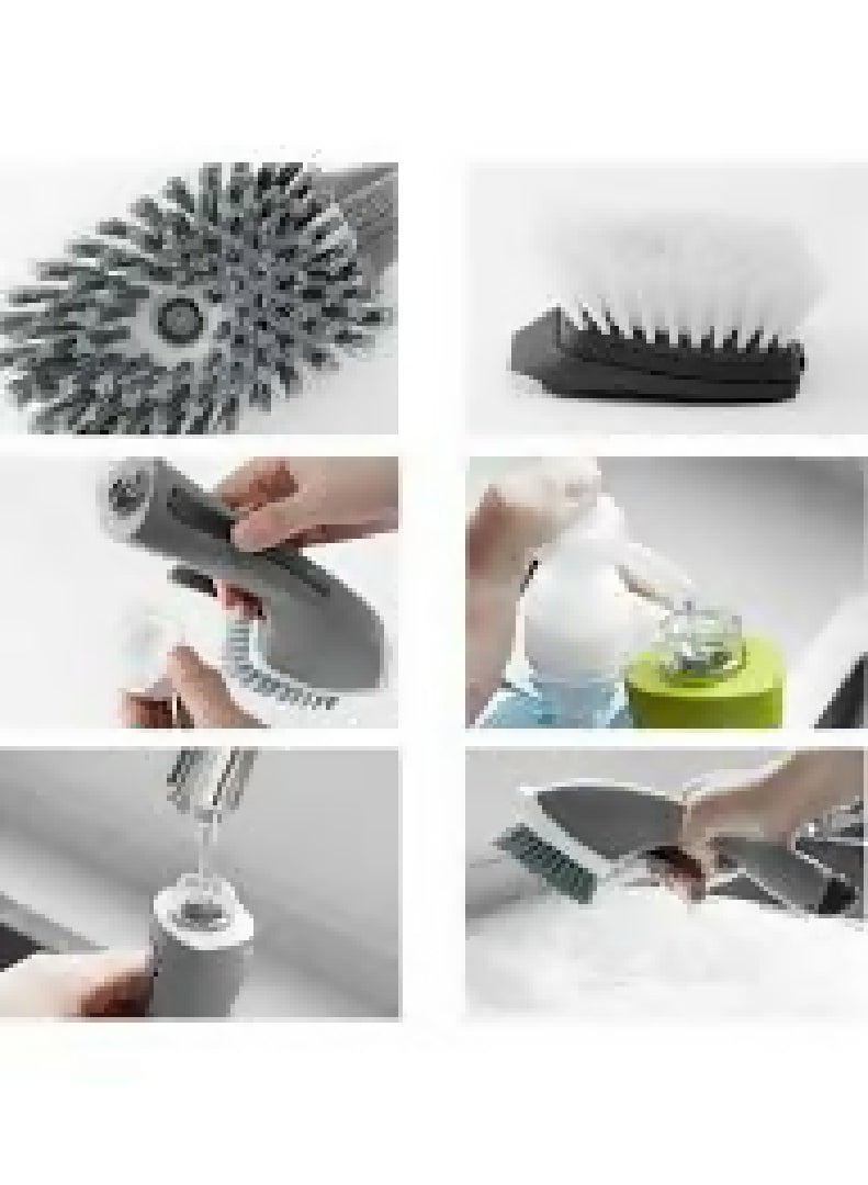Soap Dispenser Brush Long Handle Kitchen Washing Tool for Pot Sink Dish Washing
