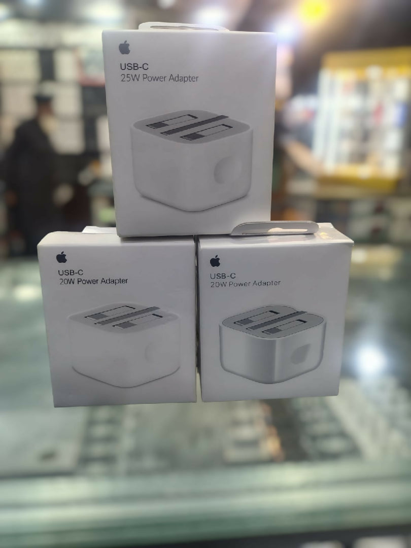 3 Pin PD Fast Charger 20W with USB-C to Lightning Cable for iPhone and Android devices